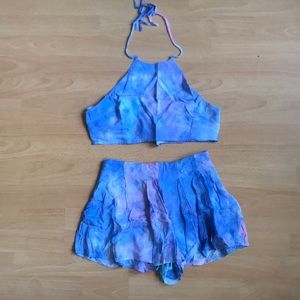tie dye two piece set